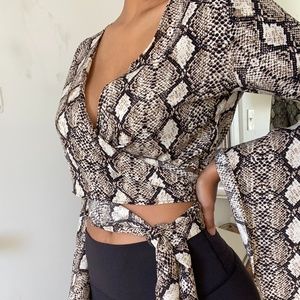Snake print party shirt